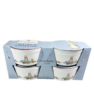 NEW Beatrix Potter PETER RABBIT EASTER/SPRING  RAMEKINS SET/4